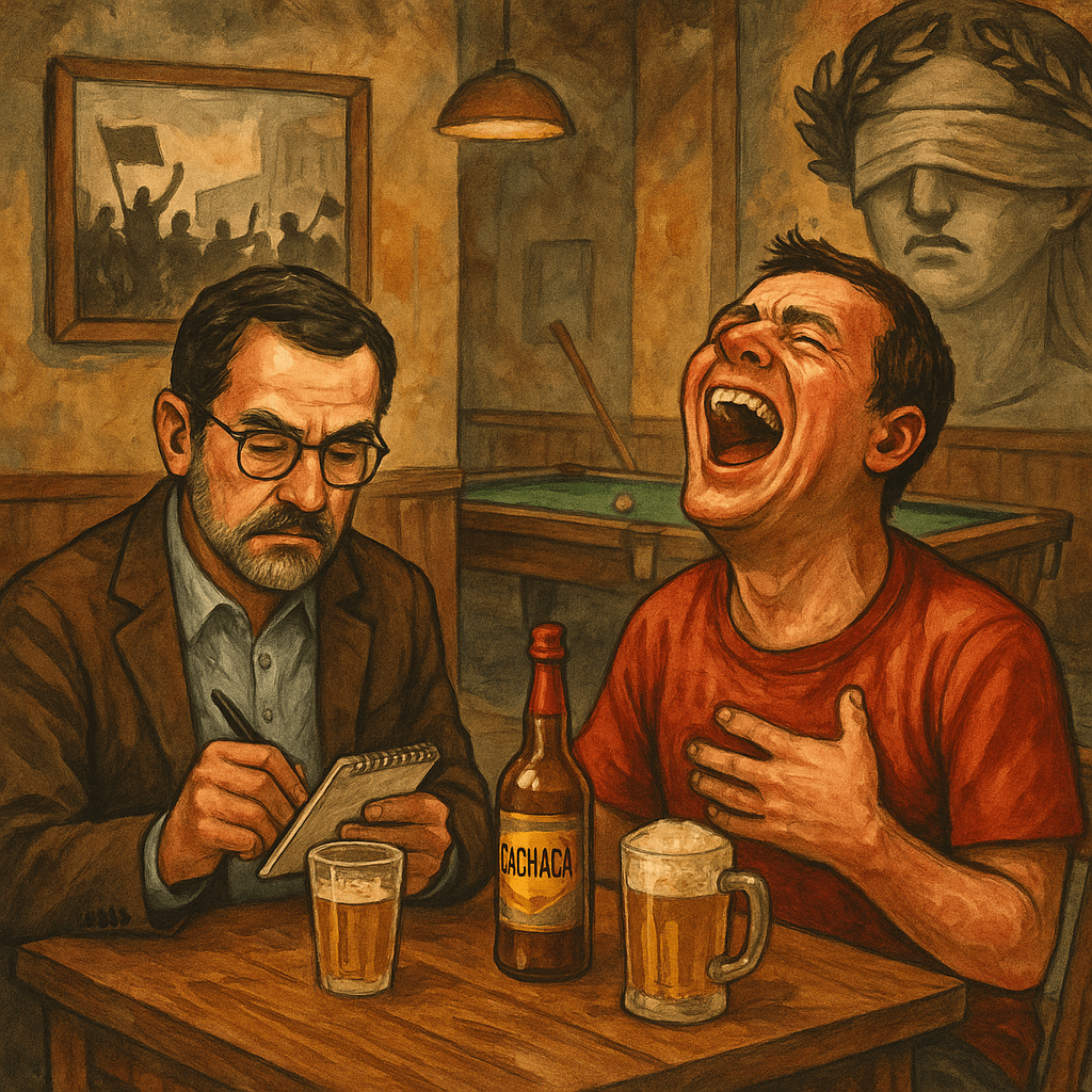 Surto Parlamentar Coletivo, Psicopatia, esquizofrenia com chope gelado e colostomia em rede&nbsp;nacional