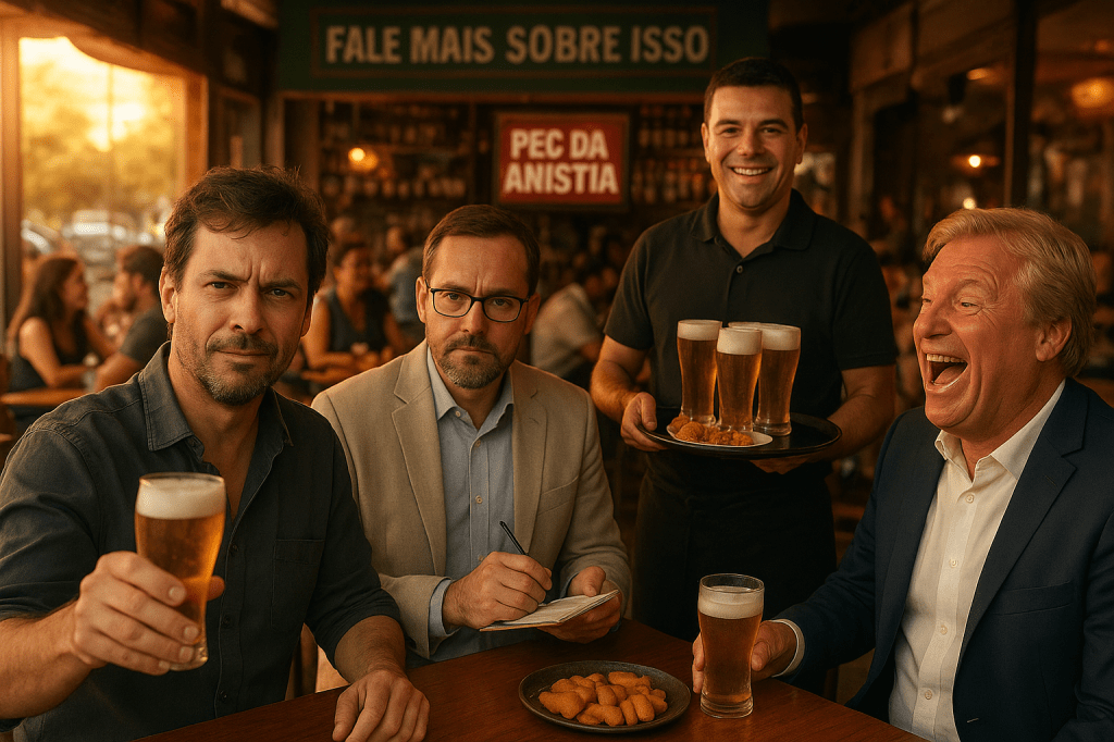 Trio da Democracia contra o Trio dos Velhacos da&nbsp;Anistia